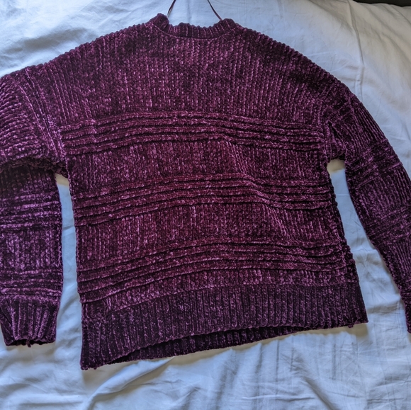 LA Hearts chenille burgundy sweater XS - Picture 4 of 4